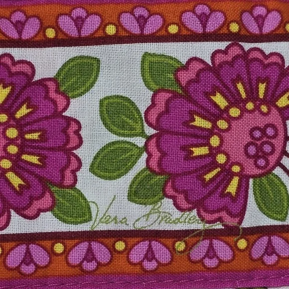 Vera Bradley Jewelry Folio Organizer Lilli Bell Pink Green Travel Bag NWOT - Picture 7 of 11